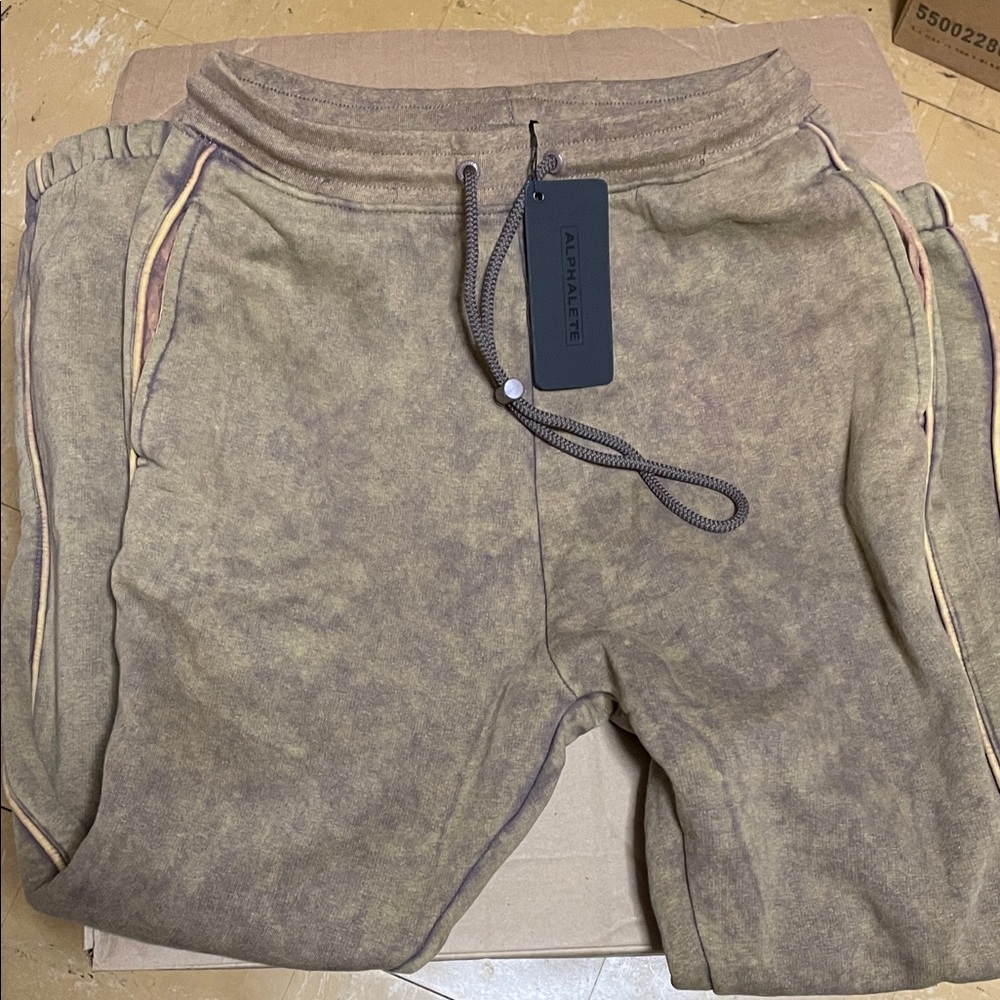 Alphalete Olive Tie-Dye Joggers